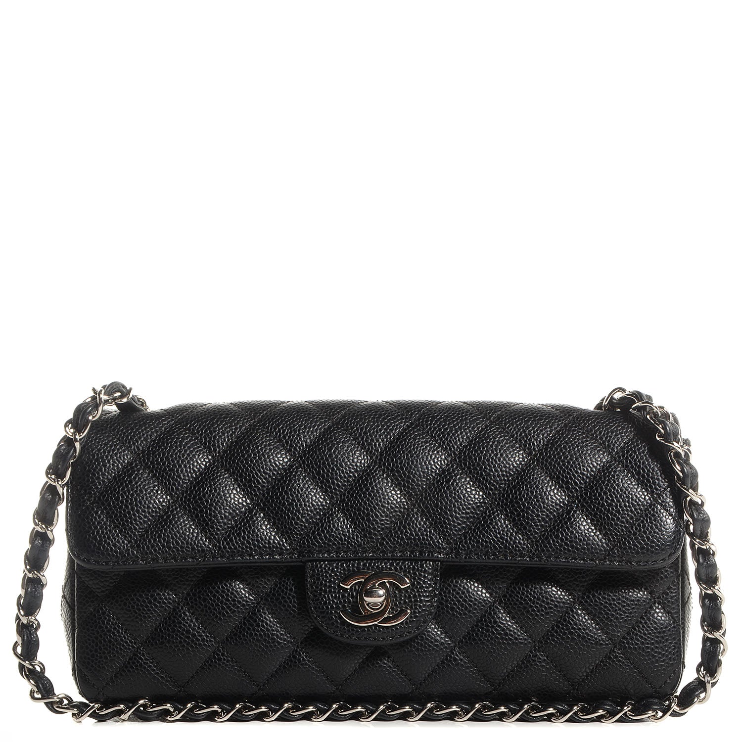 Chanel Caviar East West Flap Bag Black 1 of 9