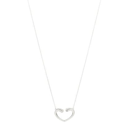 Tiffany Sterling Silver Paloma Picasso Tenderness Heart Pendant Necklace 1 of 4