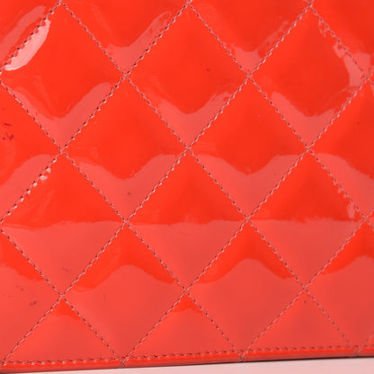 Chanel Patent Quilted Brilliant Wallet On Chain WOC Red 12 of 12