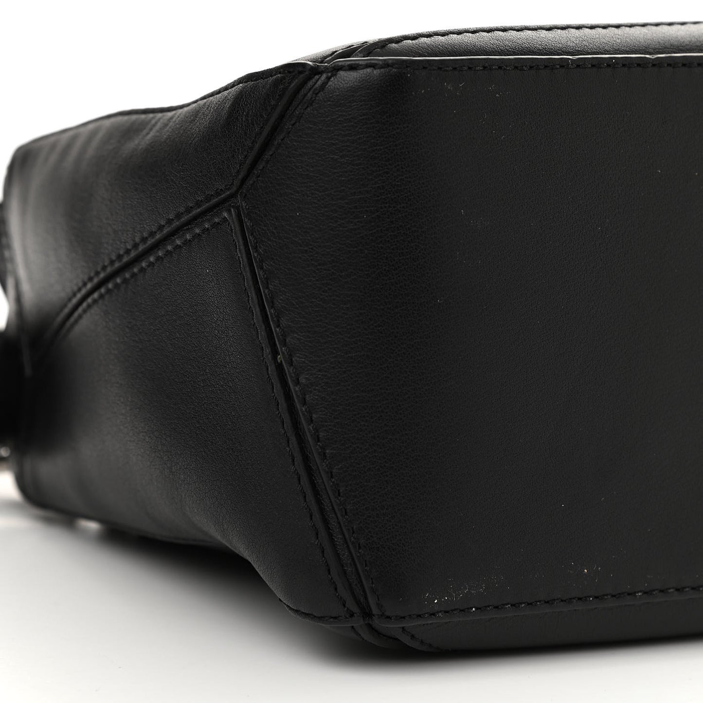 Calfskin Small Puzzle Bag Black
