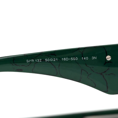Prada Acetate Symbole Sunglasses SPR 13Z Green Marble 5 of 8