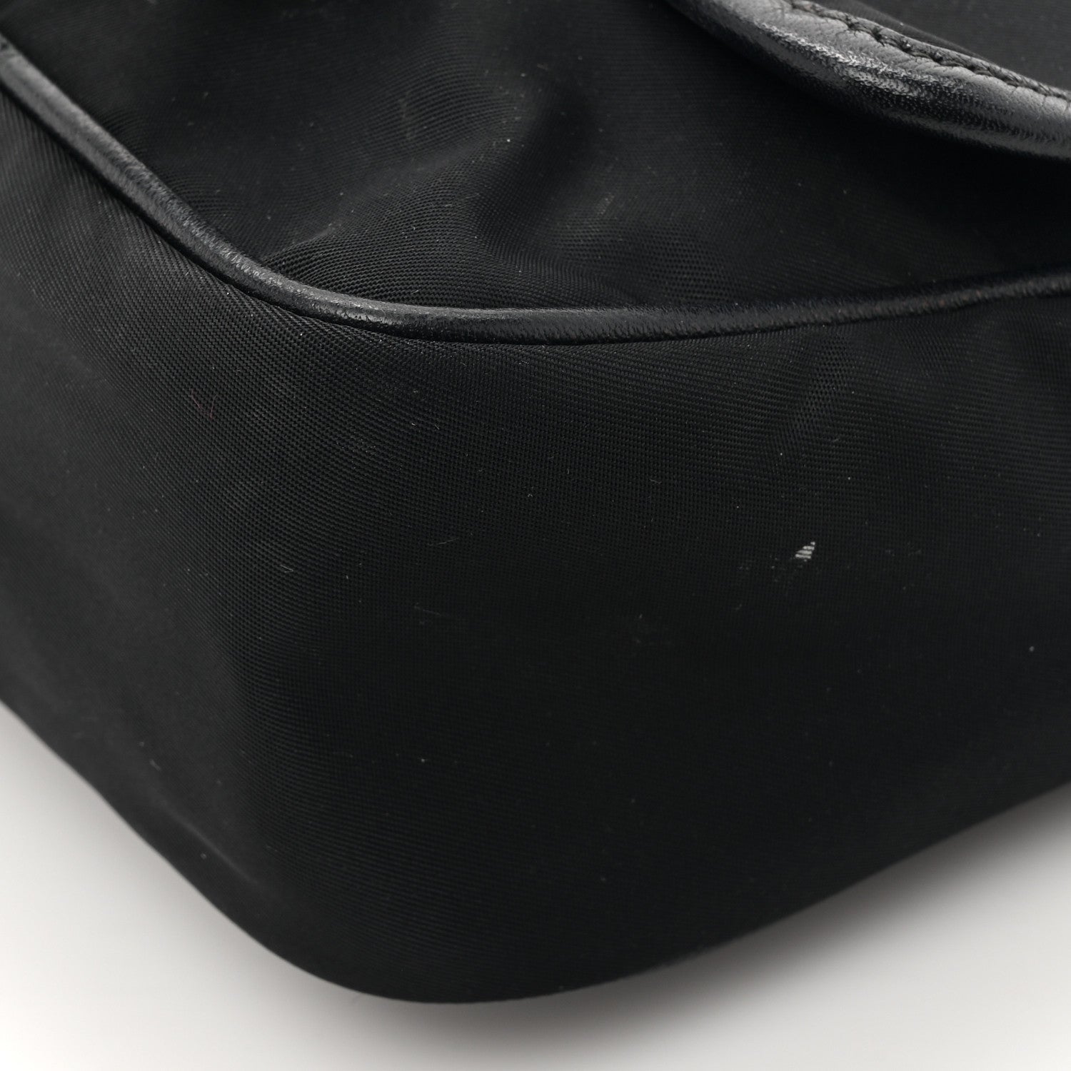 Prada Tessuto Nylon Saffiano Small Messenger Bag Black 13 of 15