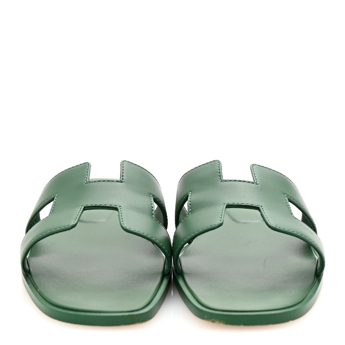 Calfskin Oran Sandals 38 Vert Electrique