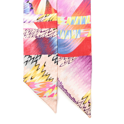 Hermes Silk All Over Marble Silk Twilly Rose Multicolor Ocre 2 of 4