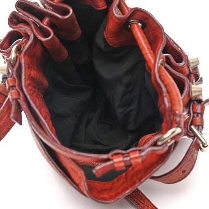 Alexander Wang Pebbled Lambskin Diego Bucket Bag Brick Silver Hardware 5 of 11