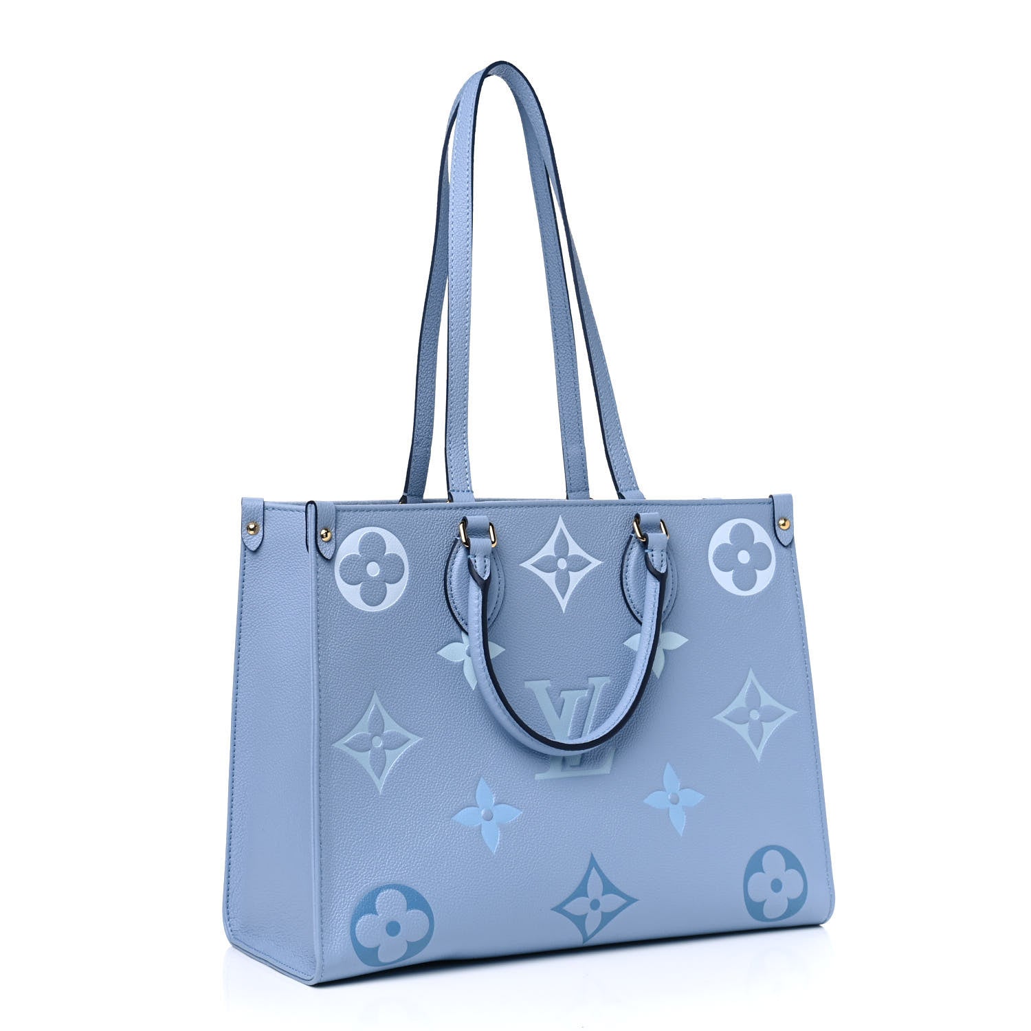 Louis Vuitton Empreinte Monogram Giant By The Pool Onthego MM Summer Blue 2 of 4