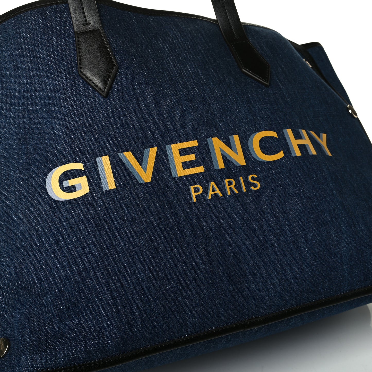 Denim Medium Logo Bond Shopper Tote Blue