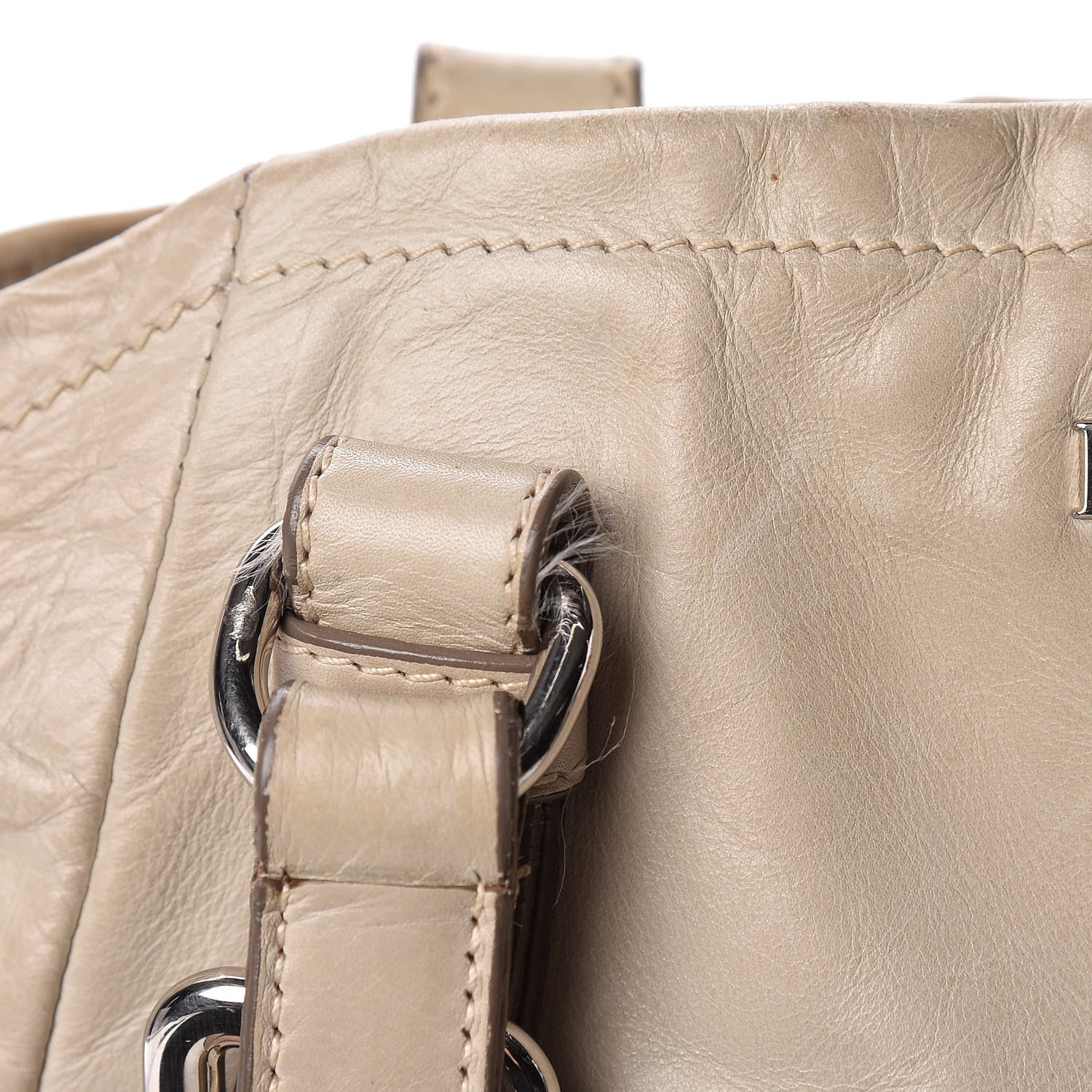 Prada Vitello Shine Tote Ivory 22 of 28