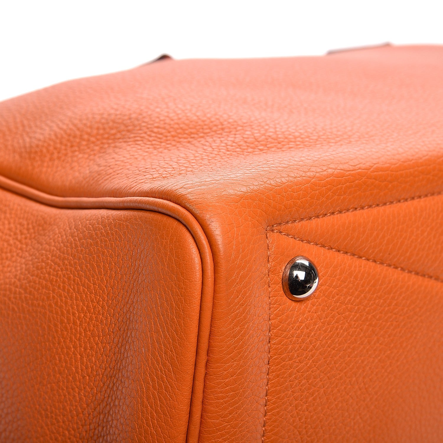 Hermes Taurillon Clemence Victoria II 35 Orange 9 of 10