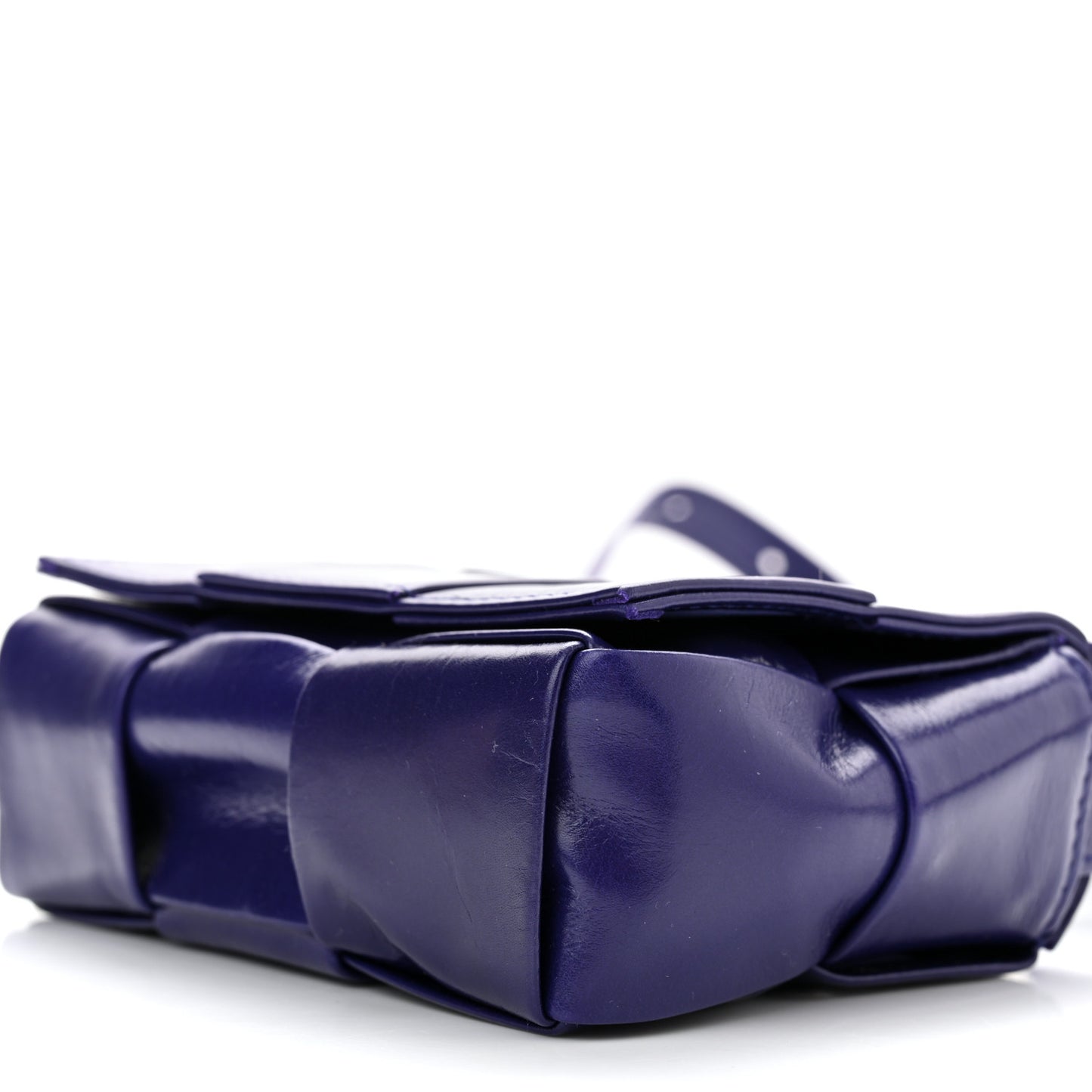 Paper Calfskin Maxi Intreccio Extra Mini Cassette Crossbody Bag