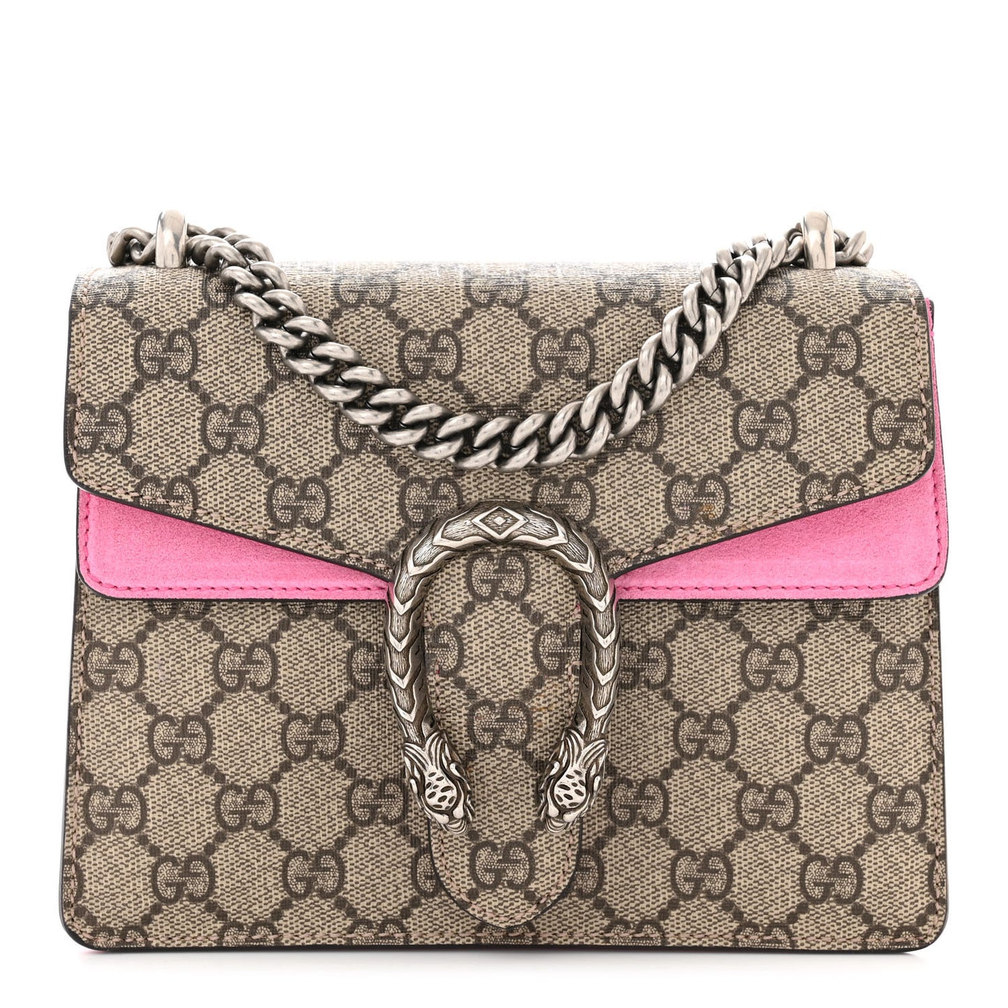 GG Supreme Monogram Mini Dionysus Shoulder Bag Pink