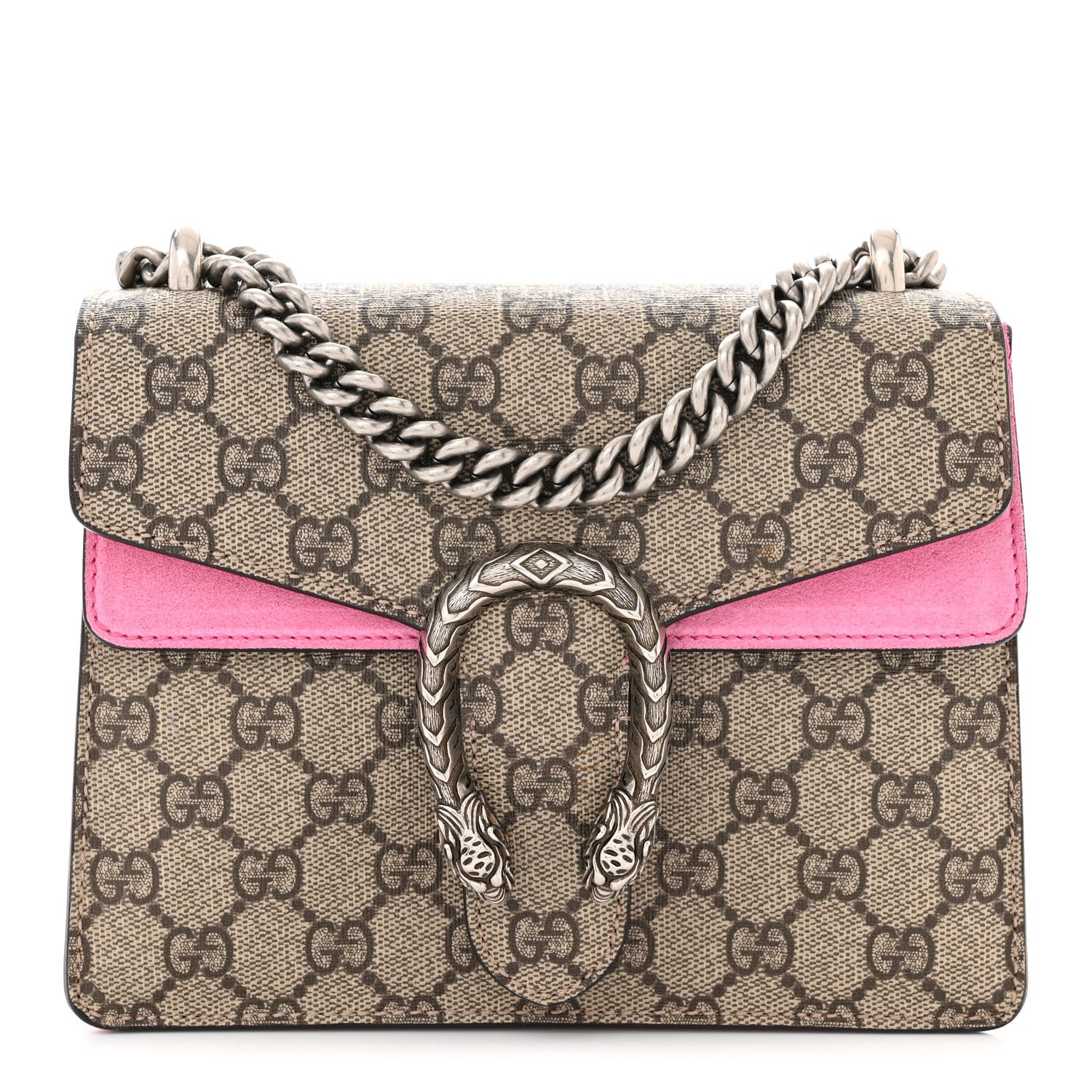 Gucci GG Supreme Monogram Mini Dionysus Shoulder Bag Pink 1 of 10