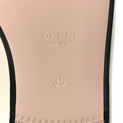 Gucci Malaga Kid Web Womens Princetown Slippers 35 Mystic White 7 of 10