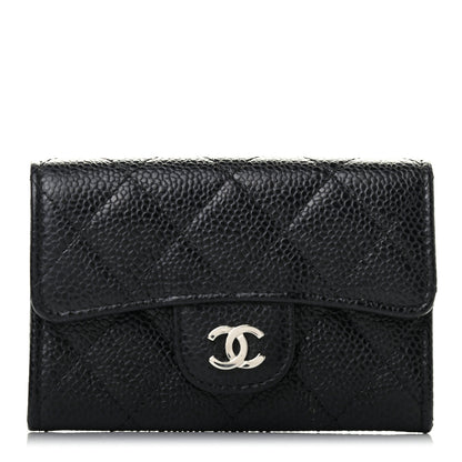 Chanel Caviar Quilted Flap Card Holder Black 1 of 8