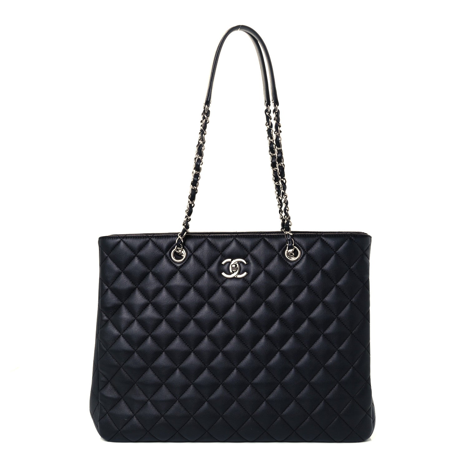 Chanel Calfskin Quilted Large Classic Shopping Tote Black 1 of 11