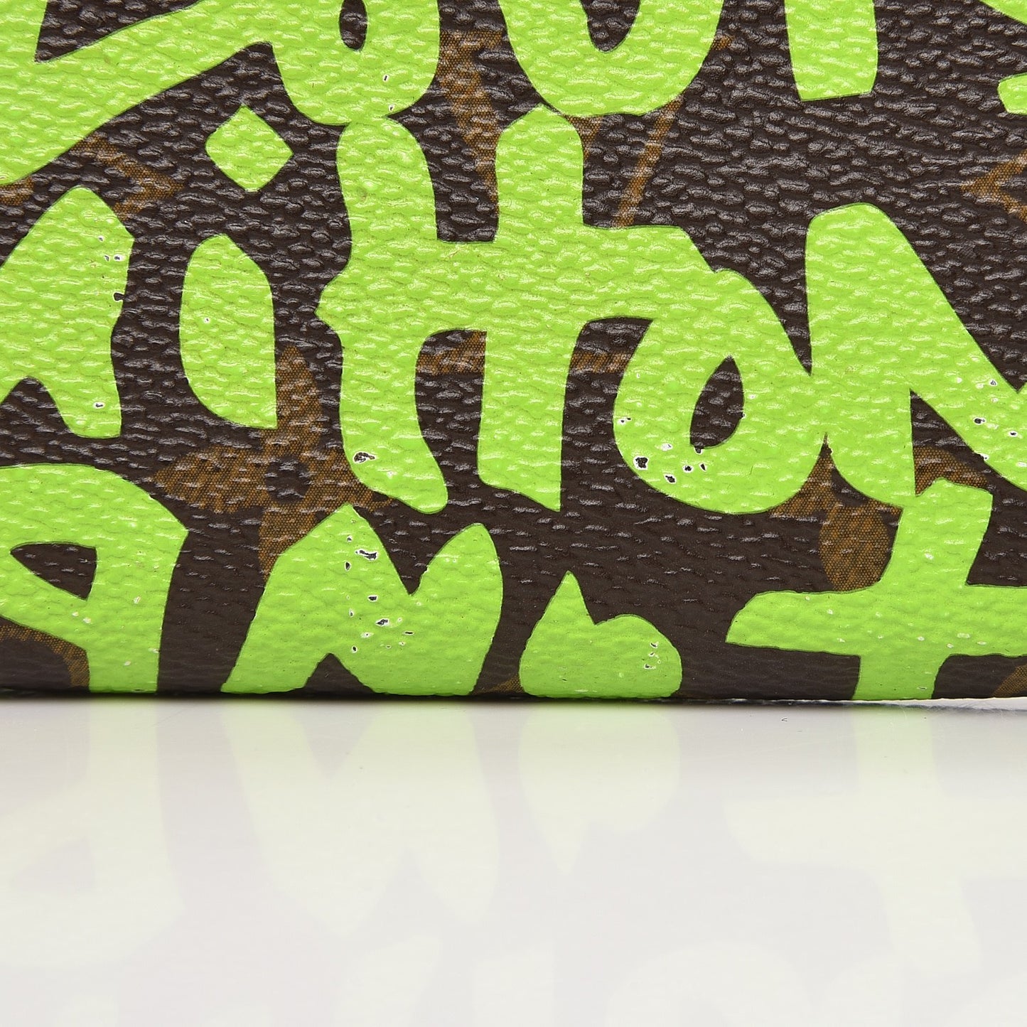Monogram Graffiti Zippy Coin Purse Wallet Green