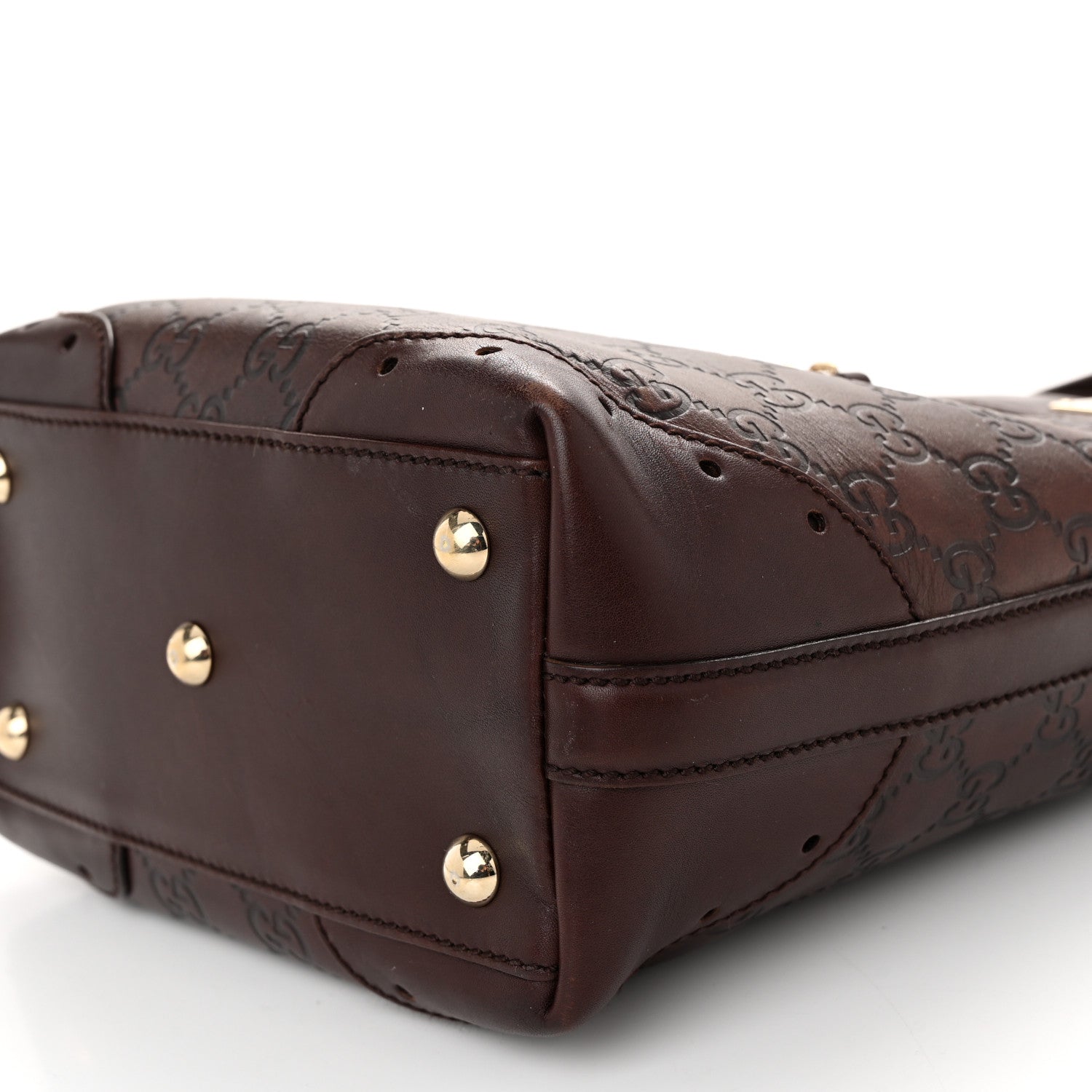 Gucci Guccissima Small Punch Tote Brown 10 of 11