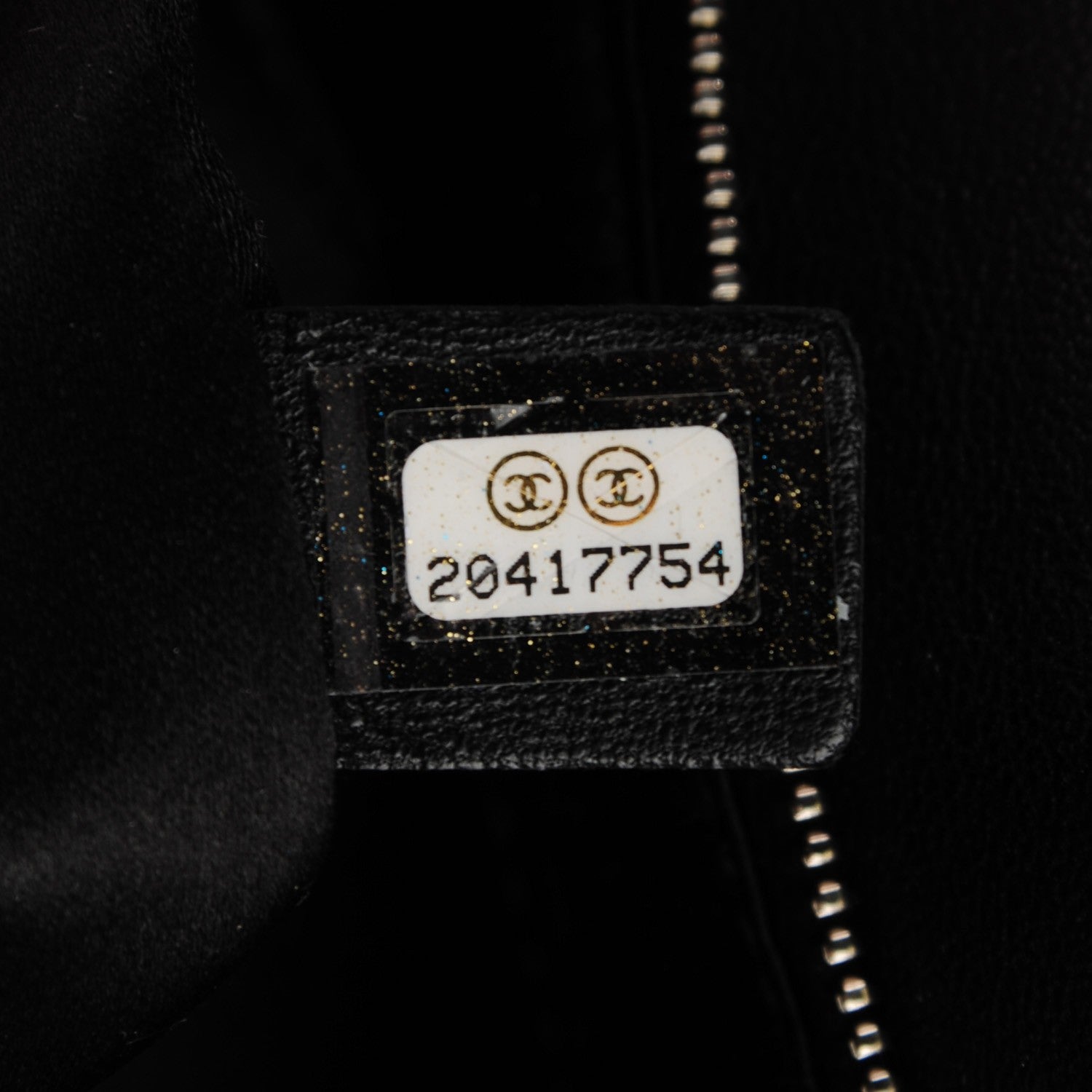 Chanel Vinyl Quilted Clutch with Chain Black 8 of 8