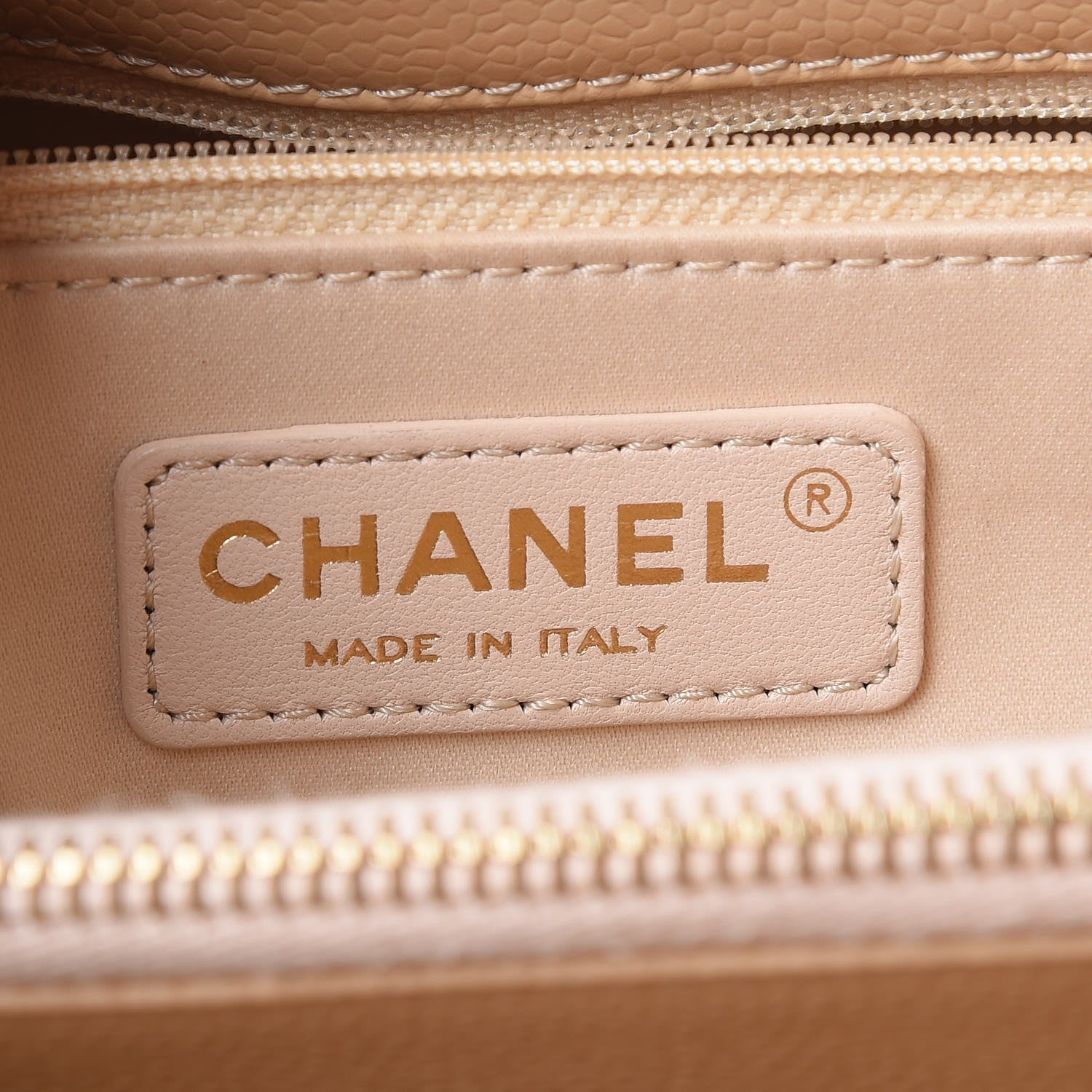 Chanel Caviar Quilted Grand Shopping Tote GST Beige Clair 6 of 9
