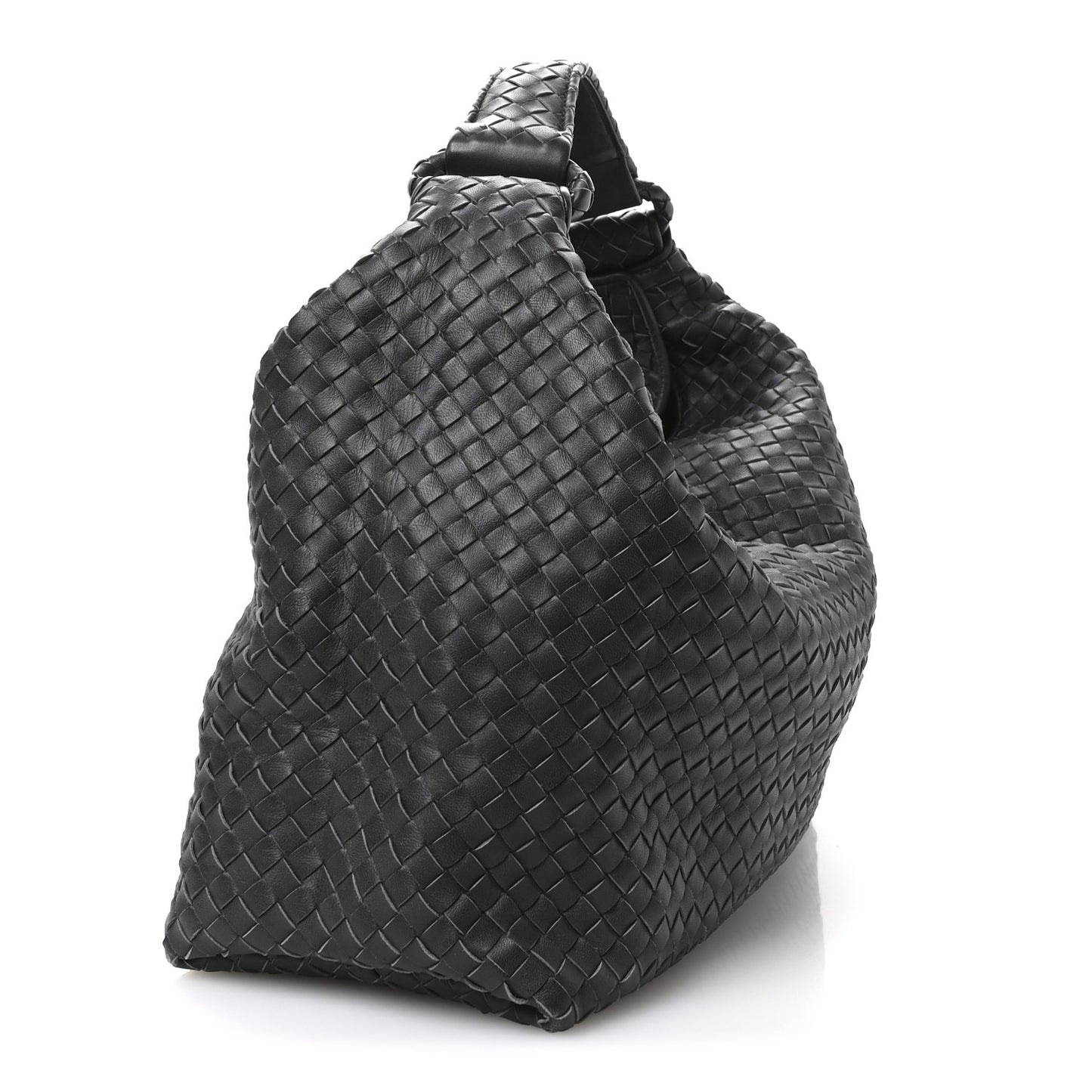 Nappa Intrecciato Sloane Hobo Ferro Gray