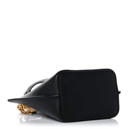 Versace Vitello Mini Virtus Bucket Bag Black 4 of 19