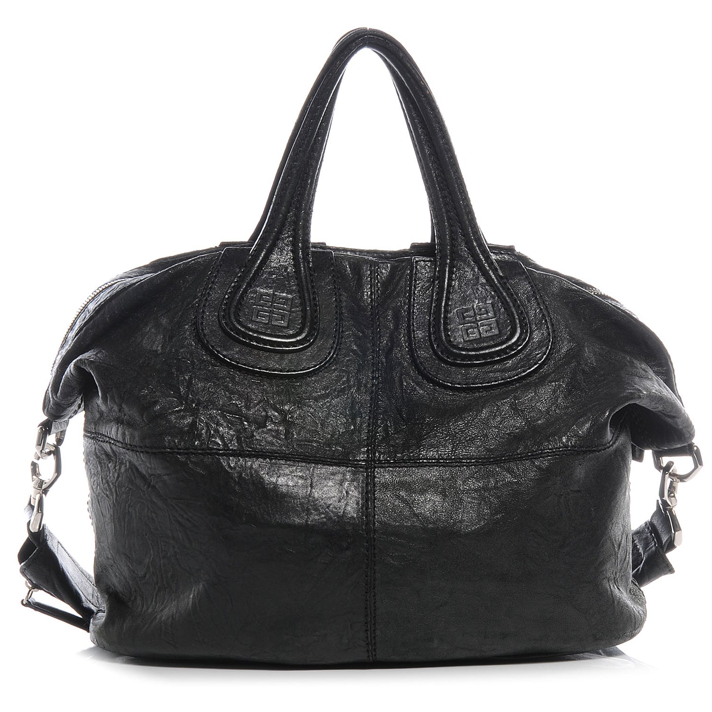 Wrinkled Lambskin Medium Nightingale Black