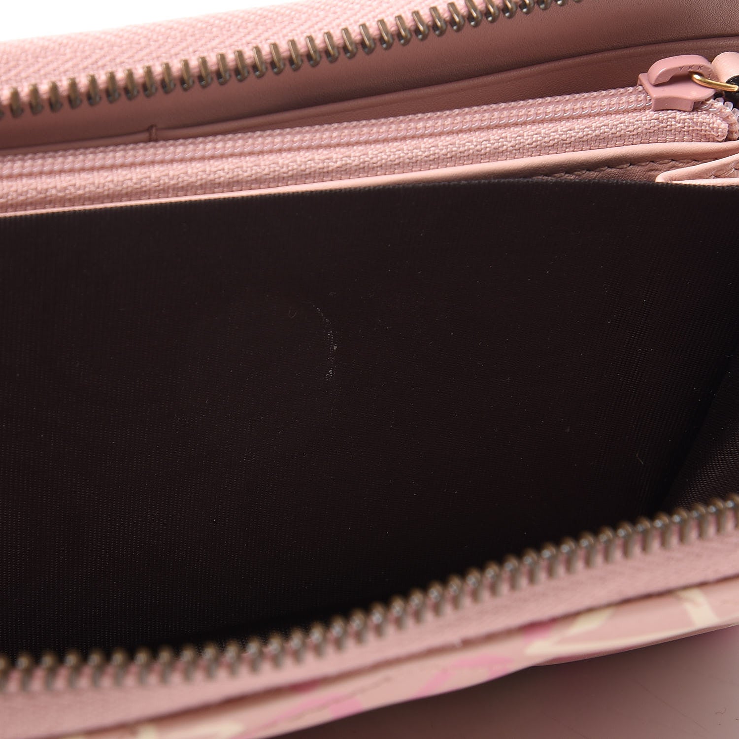 Gucci Calfskin Matelasse GucciGhost GG Marmont Zip Around Wallet Perfect Pink Rosa Ivory 8 of 10