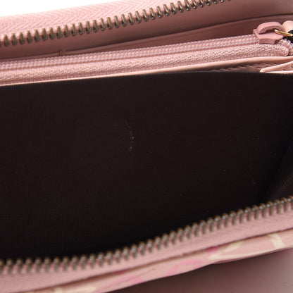 Gucci Calfskin Matelasse GucciGhost GG Marmont Zip Around Wallet Perfect Pink Rosa Ivory 8 of 10