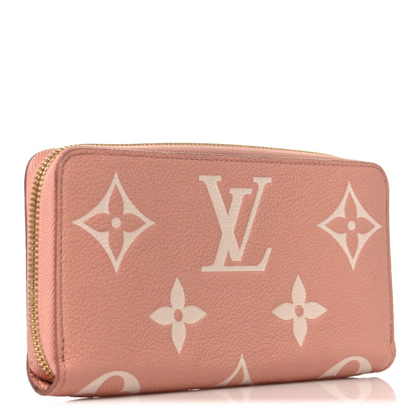 Empreinte Monogram Giant Zippy Wallet Rose Trianon Creme
