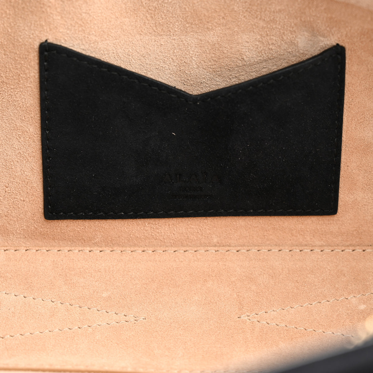 Alaia Suede Goatskin Le Teckel Clutch Black 7 of 11