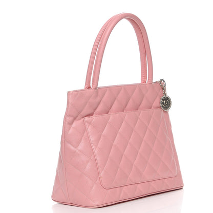 Chanel Caviar Quilted Medallion Tote Light Pink 3 of 7