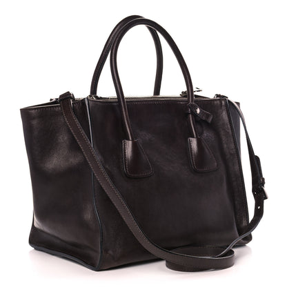 Prada Glace Calf Twin Pocket Tote Moro 4 of 17