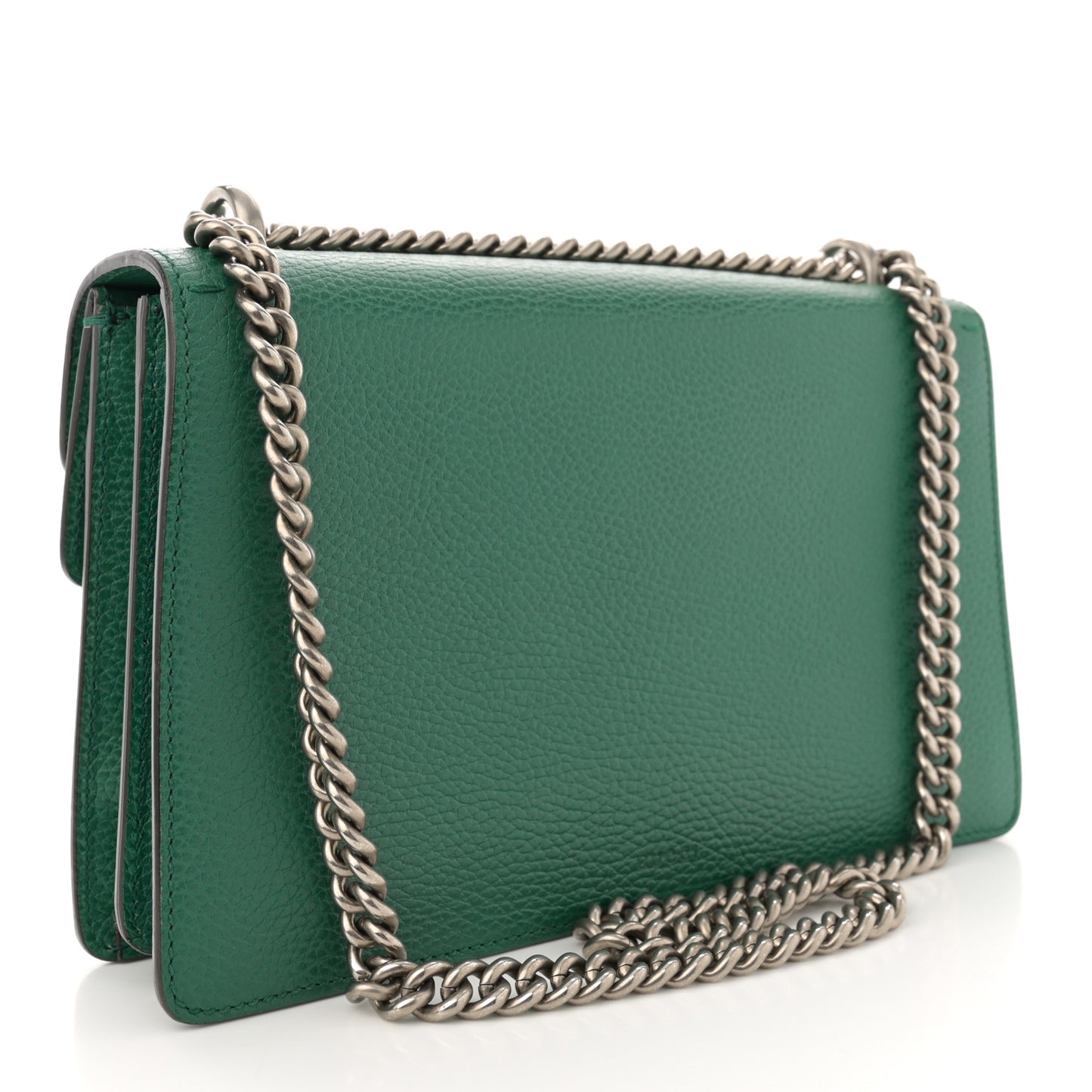 Pebbled Calfskin Small Dionysus Shoulder Bag Emerald