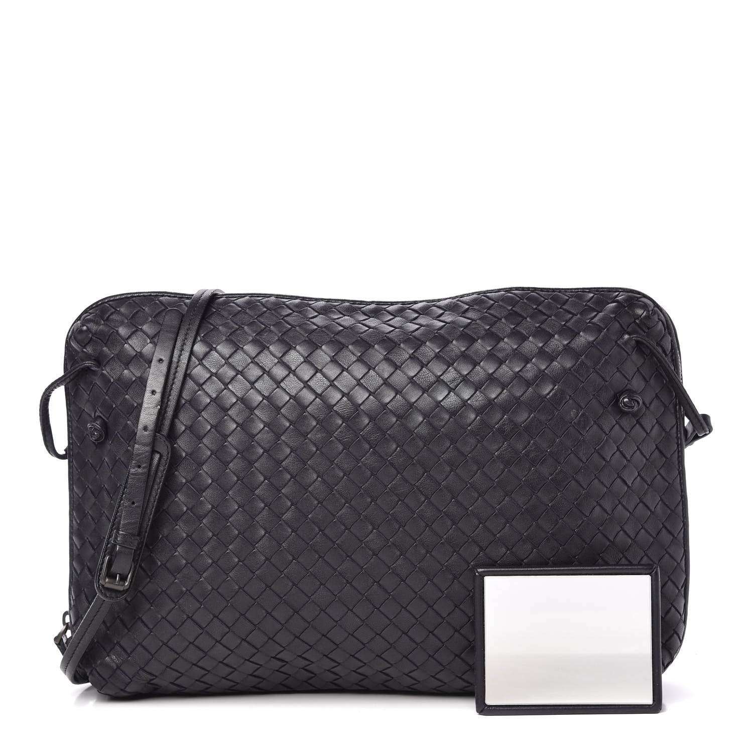 Bottega Veneta Nappa Intrecciato Nodini Crossbody Messenger Tourmaline 1 of 10