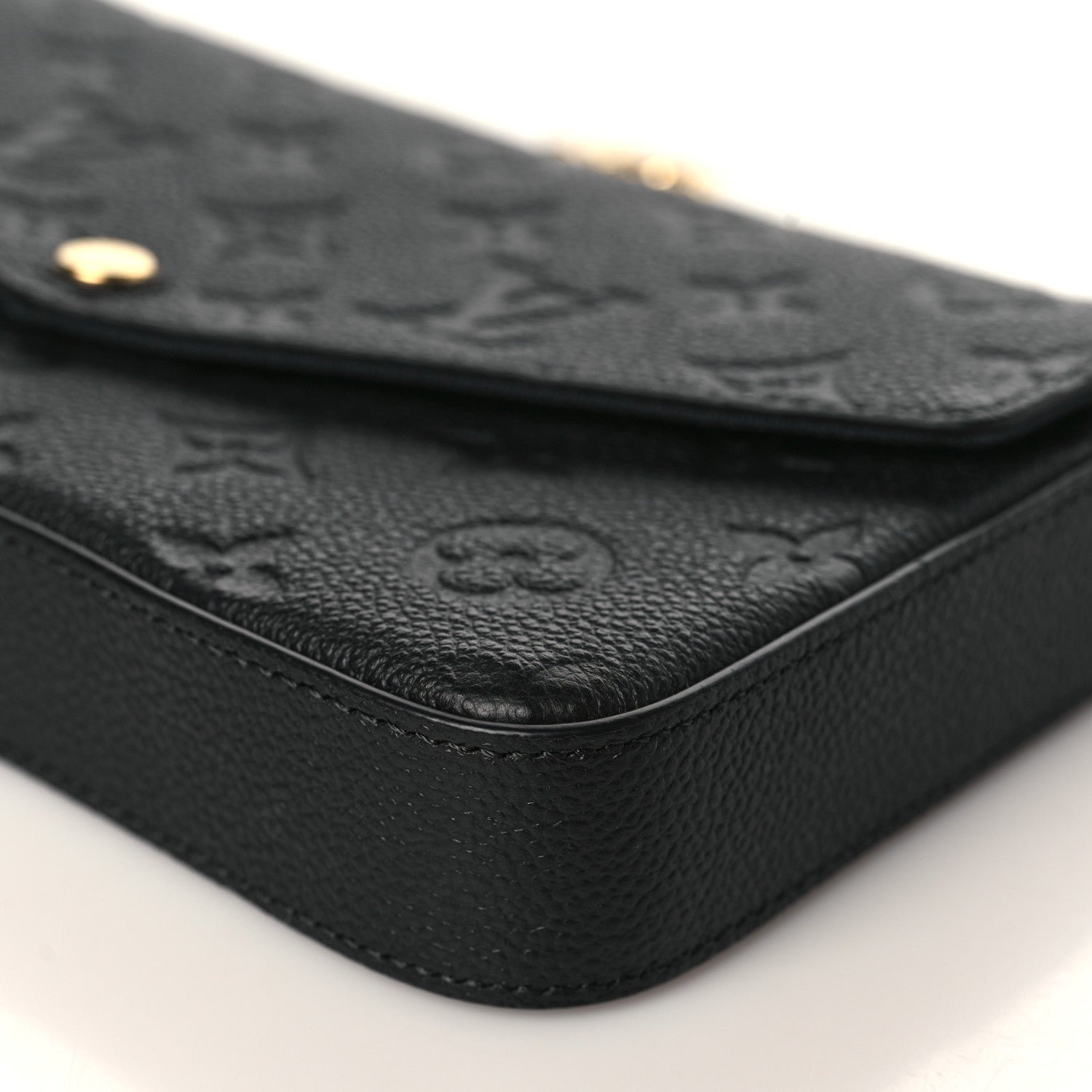 Louis Vuitton Empreinte Pochette Felicie Chain Wallet Black 10 of 11