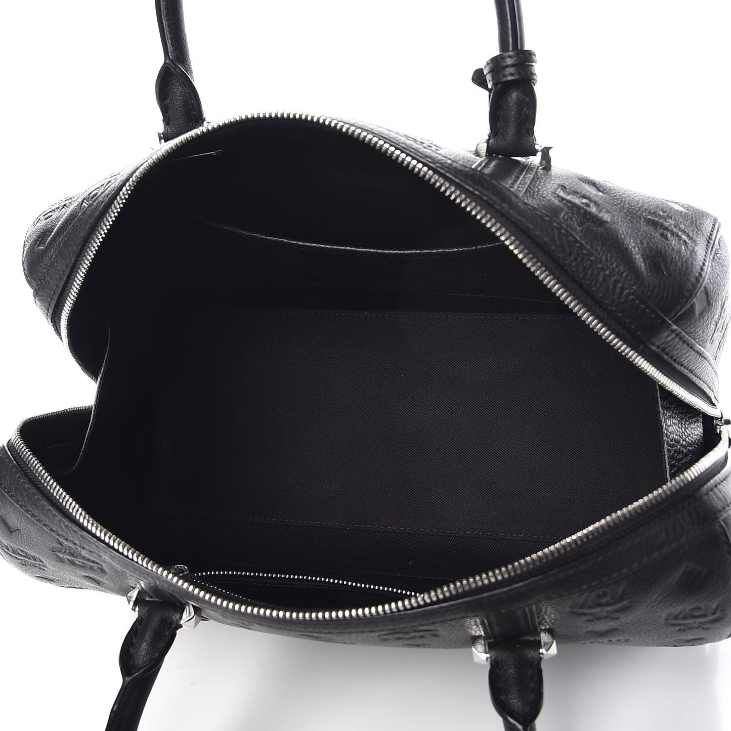 Calfskin Ottomar Monogram Boston Bag Black