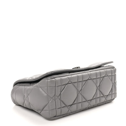 Christian Dior Calfskin Macrocannage Medium Caro Bag Iron Grey 4 of 11