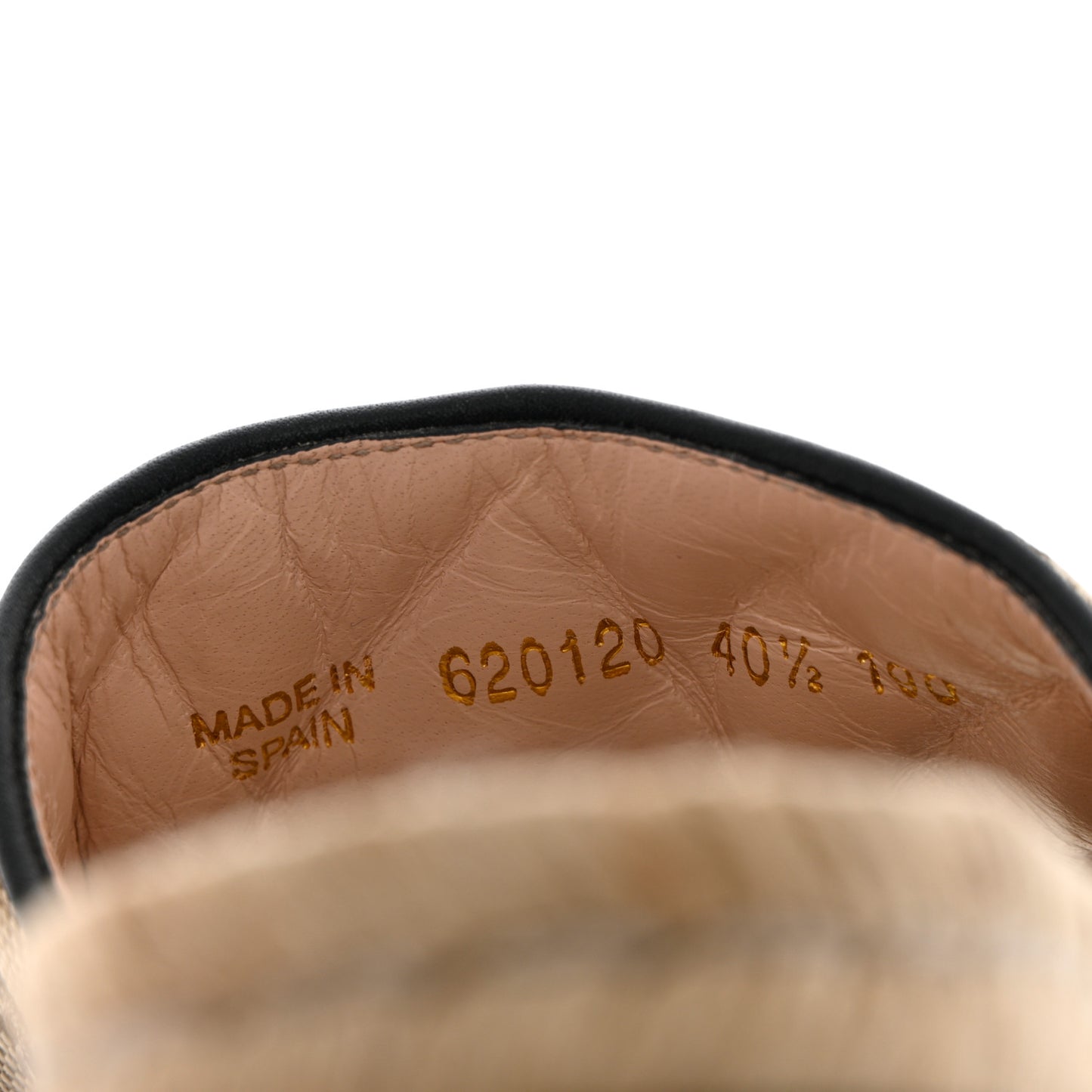 Monogram Matelasse GG Marmont Espadrille 20mm Slide Sandals 40.5 Beige Ebony Black