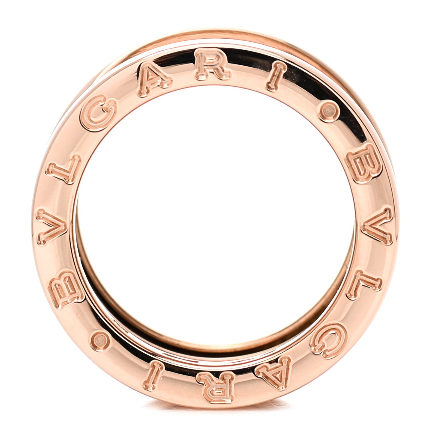 18K Rose Gold B.Zero1 Four-Band Ring 49 4.75