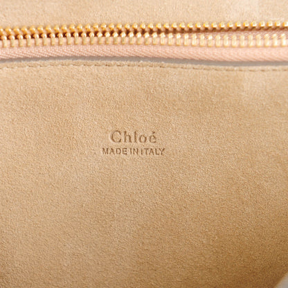 Chloe Calfskin Suede Medium Faye Shoulder Bag Motty Grey 6 of 6