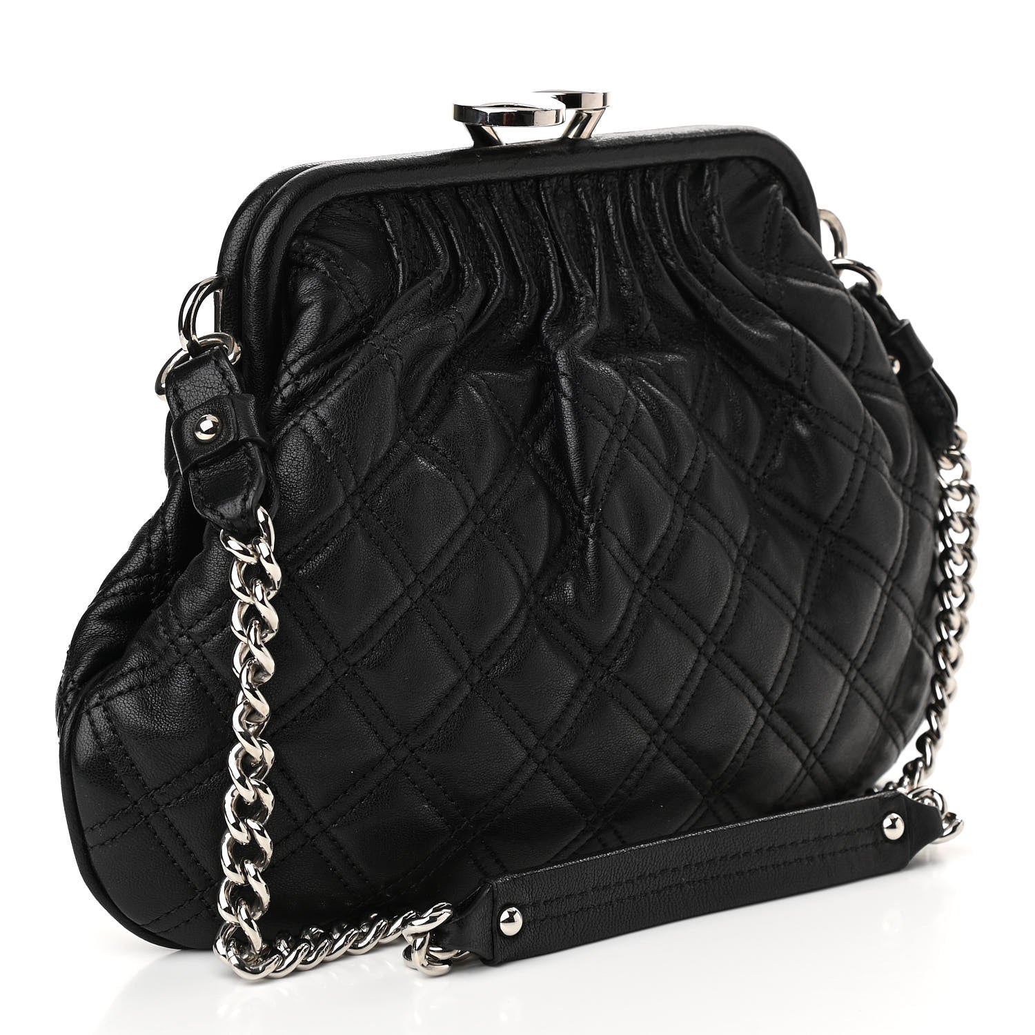 Marc Jacobs Calfskin Quilted Little Stam Black 2 of 9