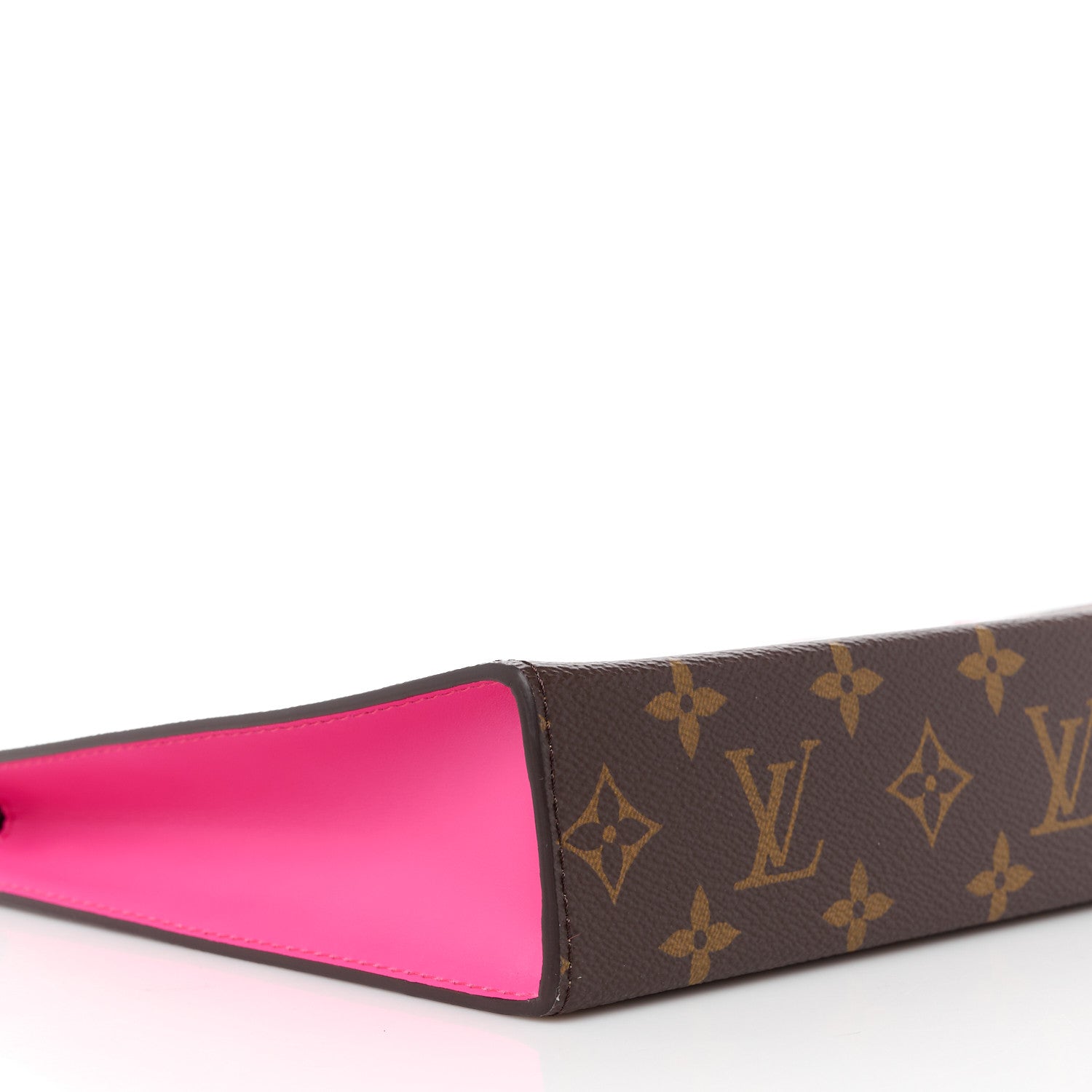 Louis Vuitton Monogram Macassar Pochette Voyage MM Fuchsia 8 of 10