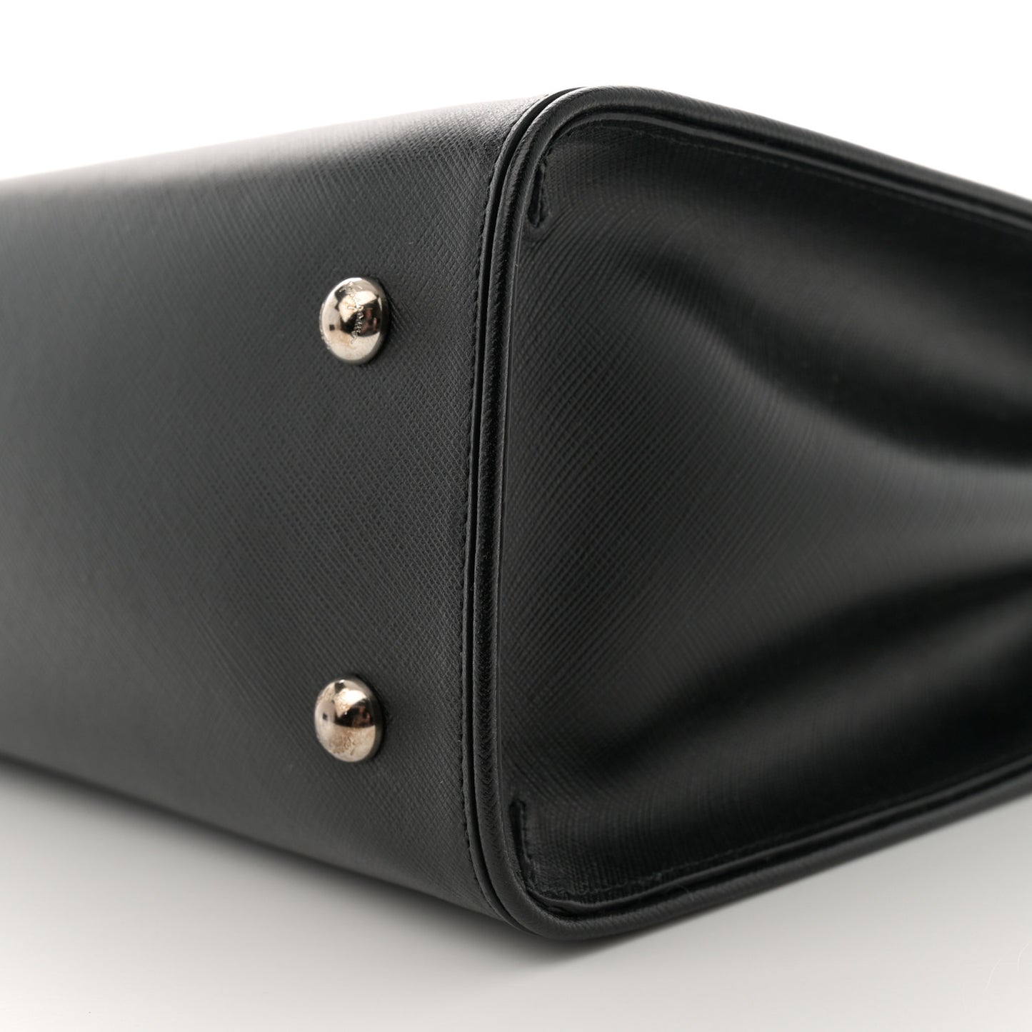 Printed Calfskin Briana Tote Black