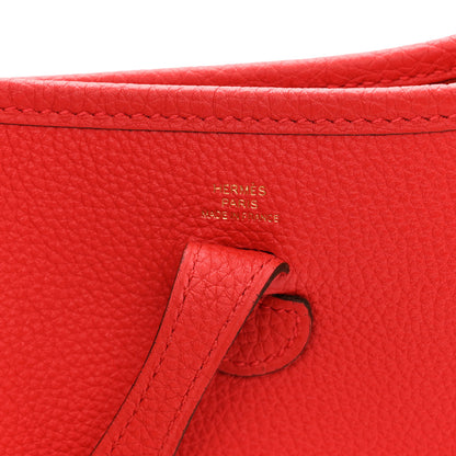 Hermes Taurillon Maurice Flipperball Sangle Evelyne TPM Rouge De Coeur Bleu Frida 6 of 11