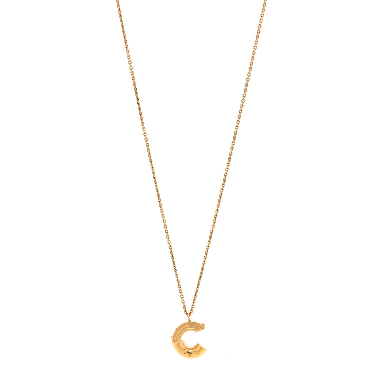 LV And Me Letter C Necklace Gold