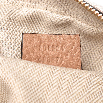 Gucci Pebbled Calfskin Small Soho Disco Bag Rose Beige 7 of 8