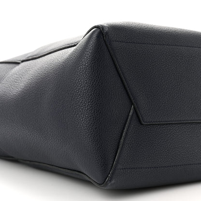 Celine Soft Grained Calfskin Sangle Bucket Bag Navy Blue 7 of 10