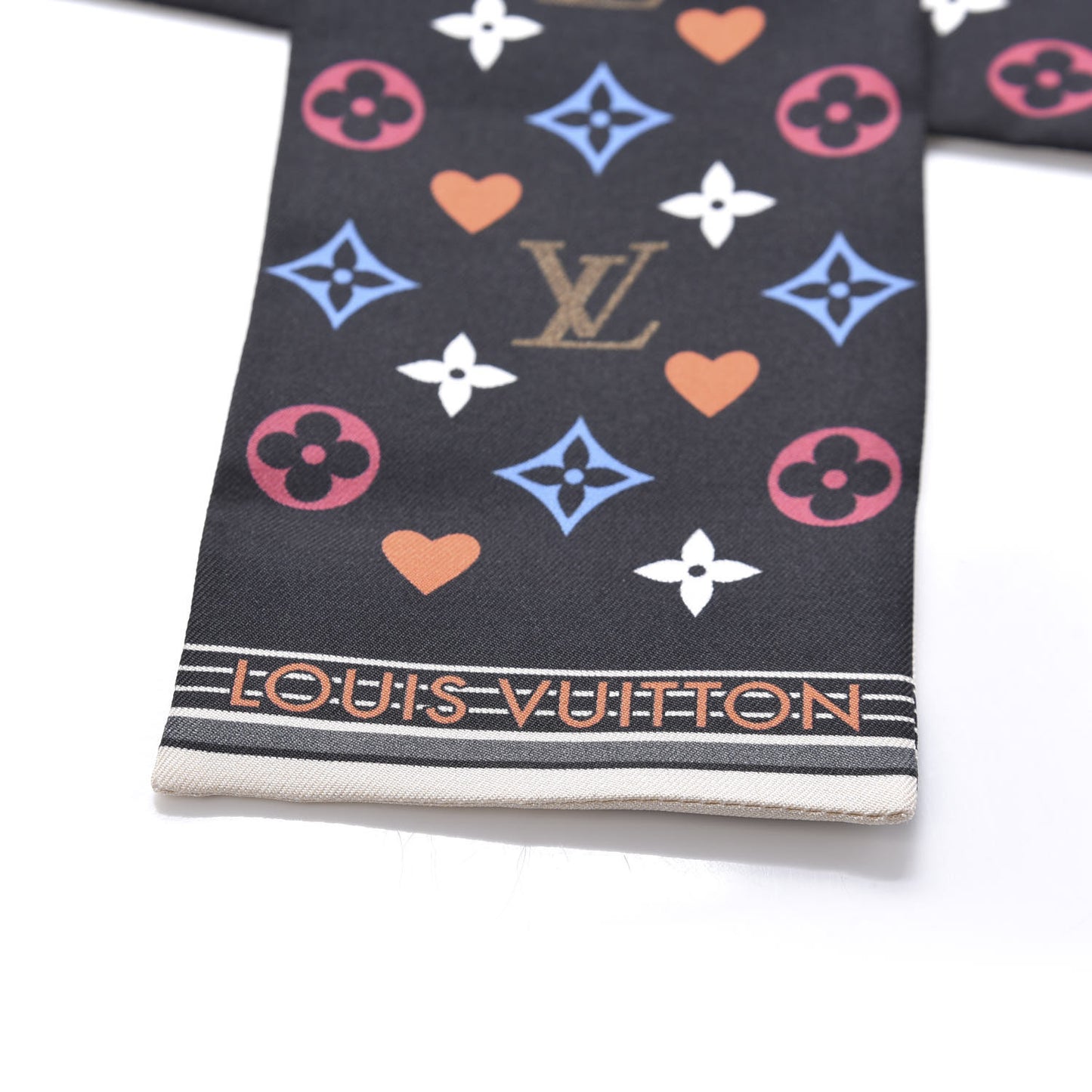 Silk Game On Bandeau Black White