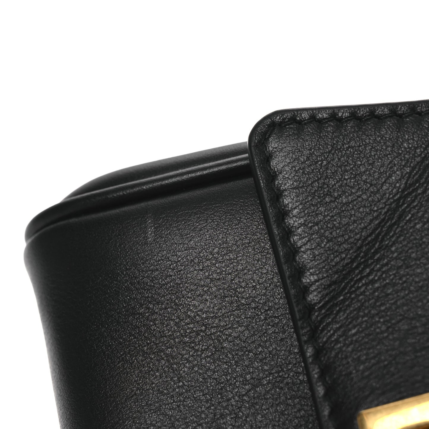 Smooth Calfskin Rodeo Micro Bag Charm Black