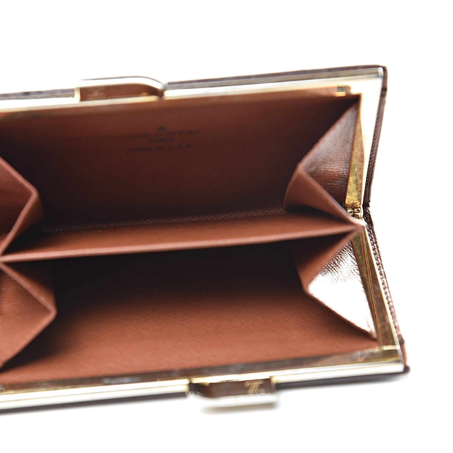 Louis Vuitton Monogram French Kiss Lock Coin Purse 7 of 8